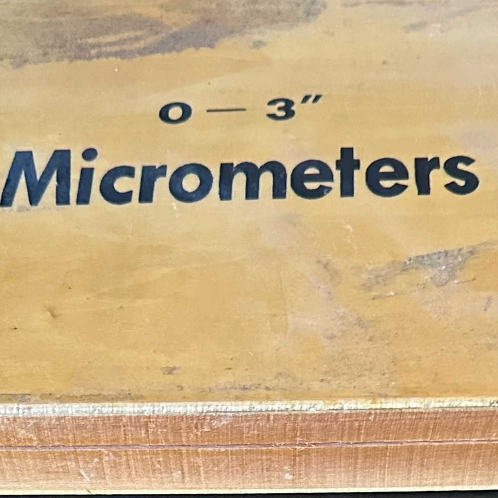 New Vintage Micrometers 0-3" never used made in China